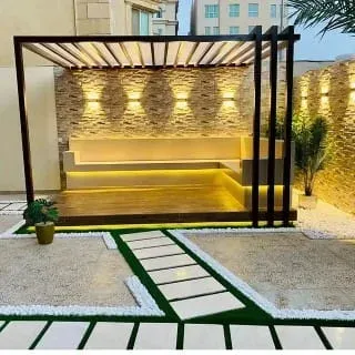 أفكار تصميم مجالس وجلسات خارجية للمنازل والأسطح حي لبن 