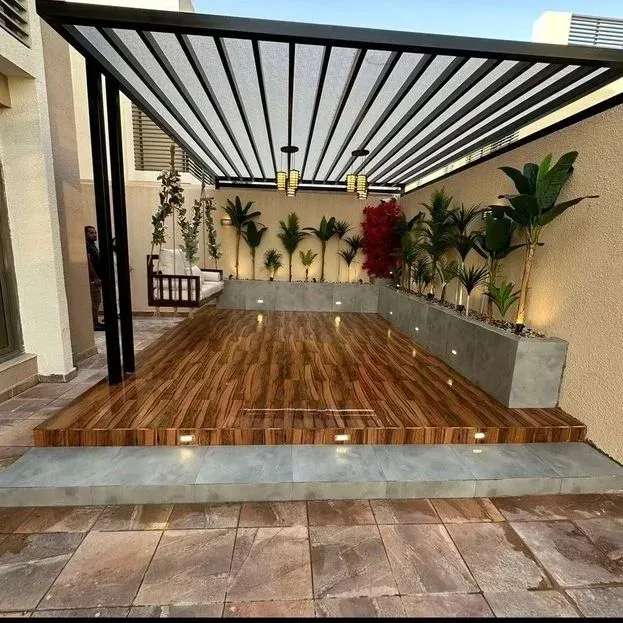 أفكار تصميم مجالس وجلسات خارجية للمنازل والأسطح حي لبن 