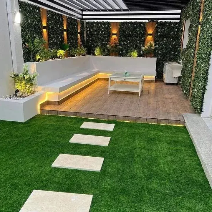 أفكار تصميم مجالس وجلسات خارجية للمنازل والأسطح حي لبن 