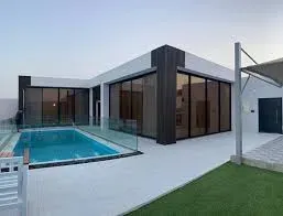 مجلس خارجي مصنوع من الساندوش والحديد والأسمنت بورد بالرياض 