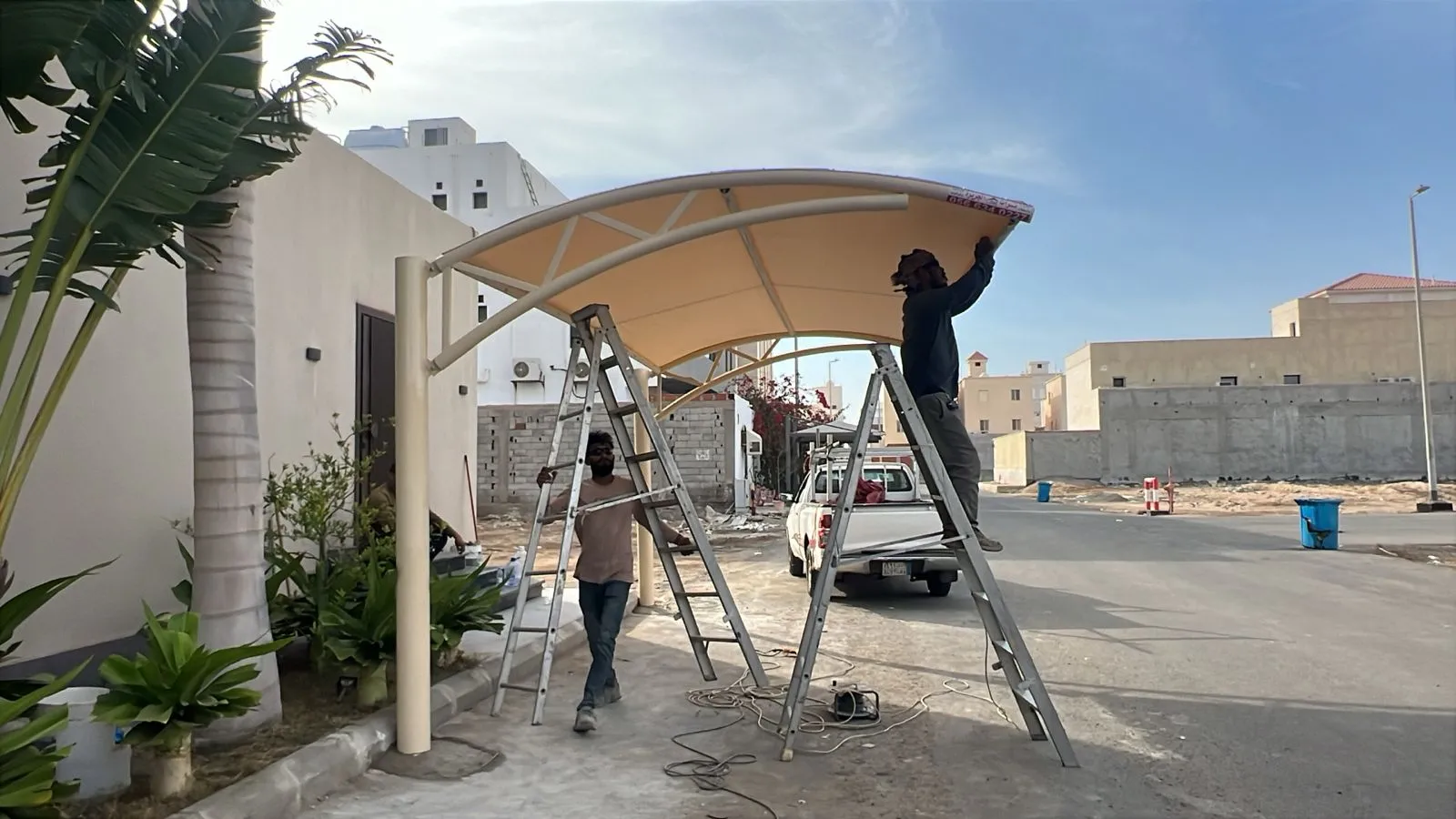 مظلات خارجية للمنازل والسيارات بشمال الرياض:بأفضل الأنواع 