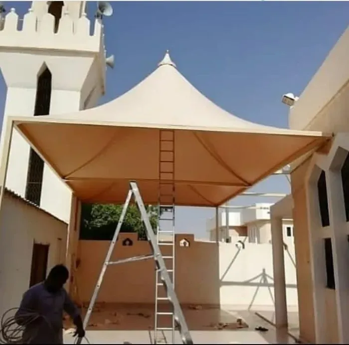مظلات هرميةحي حطين:أسعار التركيب، مواصفات قوية وأحدث تصاميم