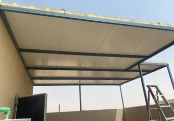 تركيب ملاحق ومستودعات الساندوتش بانل في حي حطين