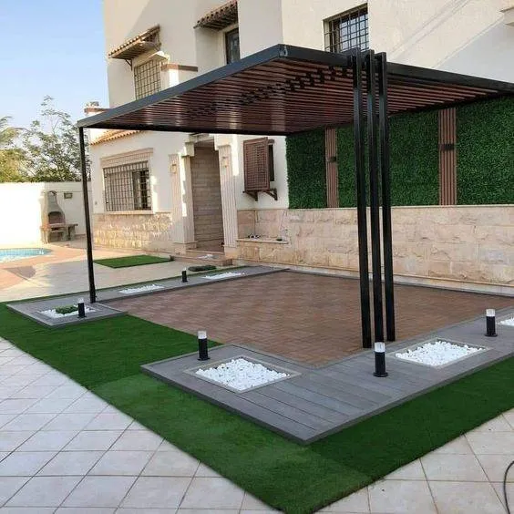 تنسيق حدائق ومظلات بحي البديعة:لتحويل حوش منزلك لواحة فاخر