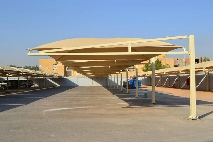 مظلات مشاريع بحي الملقا:لتركيب مظلات القطاعات العامة والخاصة